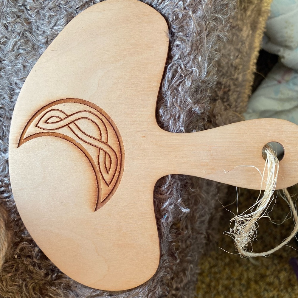 Wooden Hand Fan from Pennsylvania Renaissance Faire